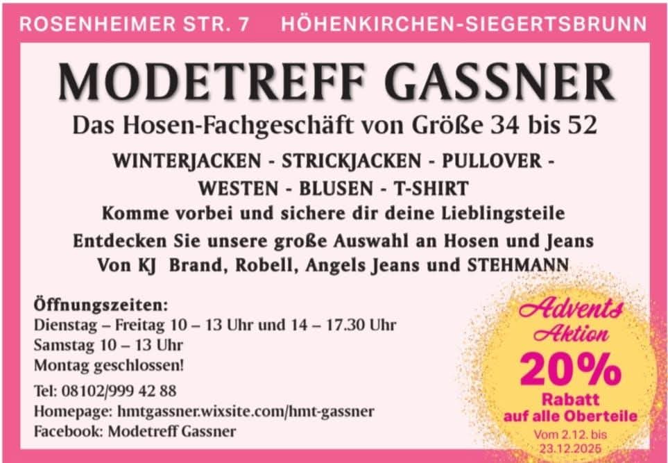 WOW schau WO! Modetreff Gassner